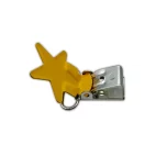 Metalliklipsi 20mm, tähti keltainen