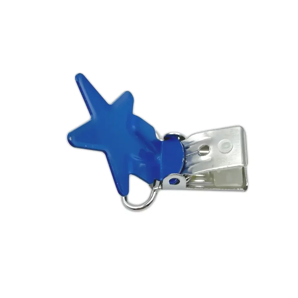 Metalliklipsi 20mm, tähti sininen