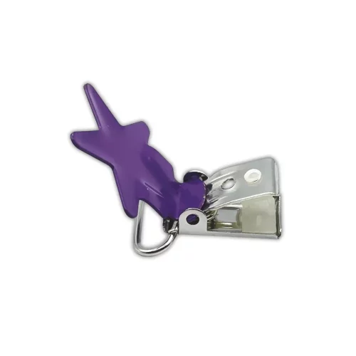 Metalliklipsi 20mm, tähti violetti