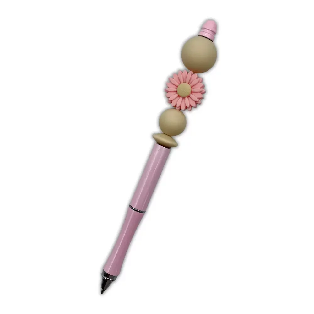 Helmikynä, metallirunko vaaleanpunainen