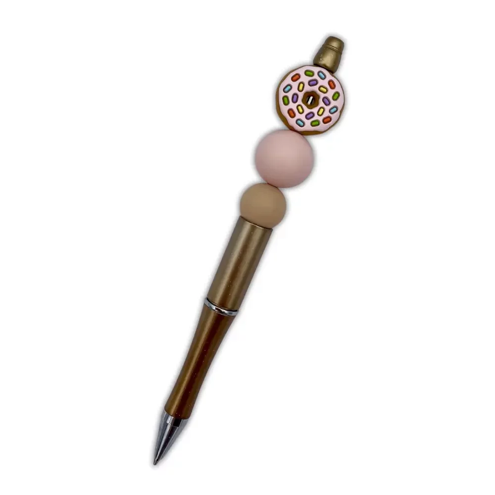 Helmikynä, muovirunko ruskea