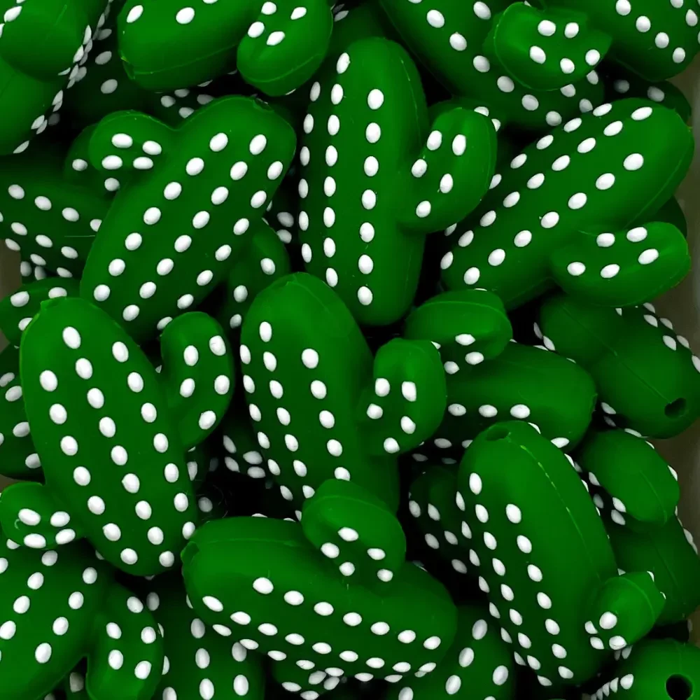 Silikonihelmi, kaktus vihreä
