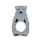 Silikoni purulelu jääkarhu, harmaa