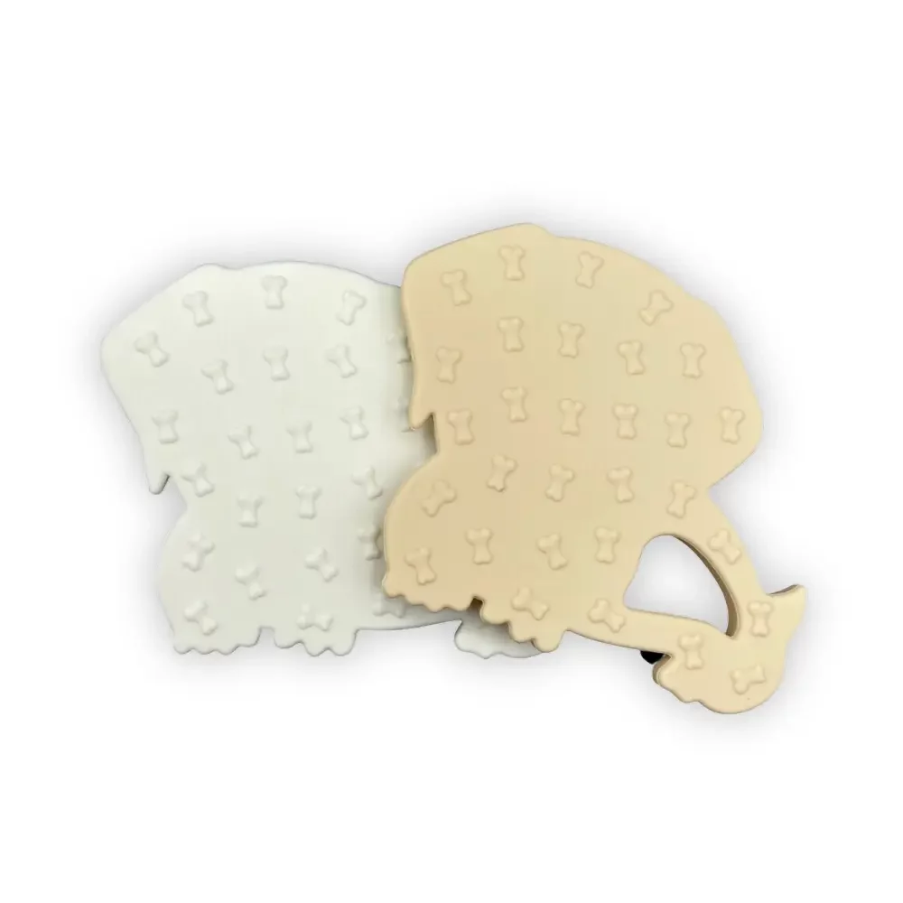 Silikoni purulelu koira tausta