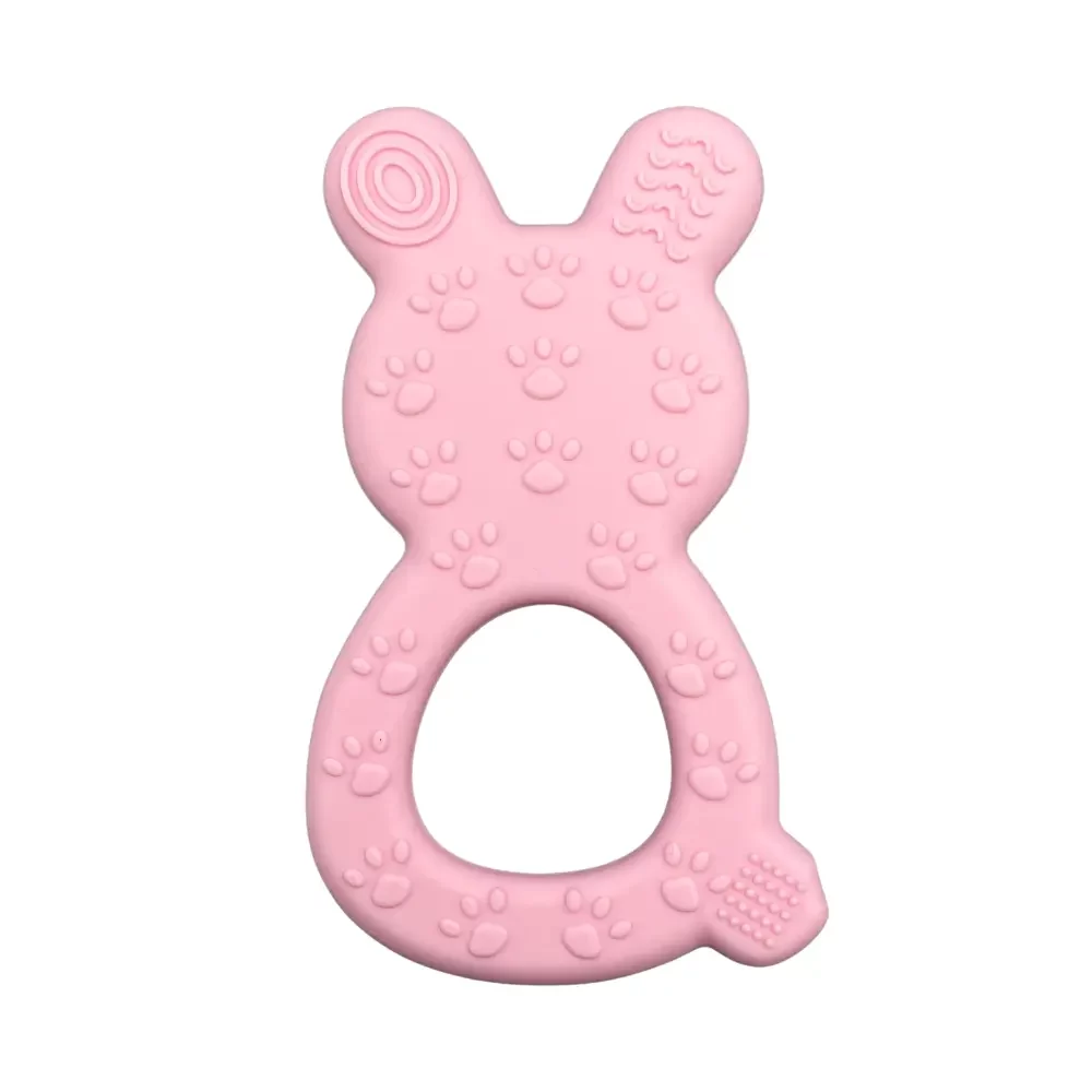 Silikoni purulelu pupu, vaaleanpunainen