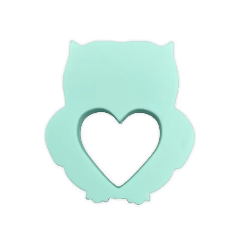 Silikoni purulelu pöllö, minttu