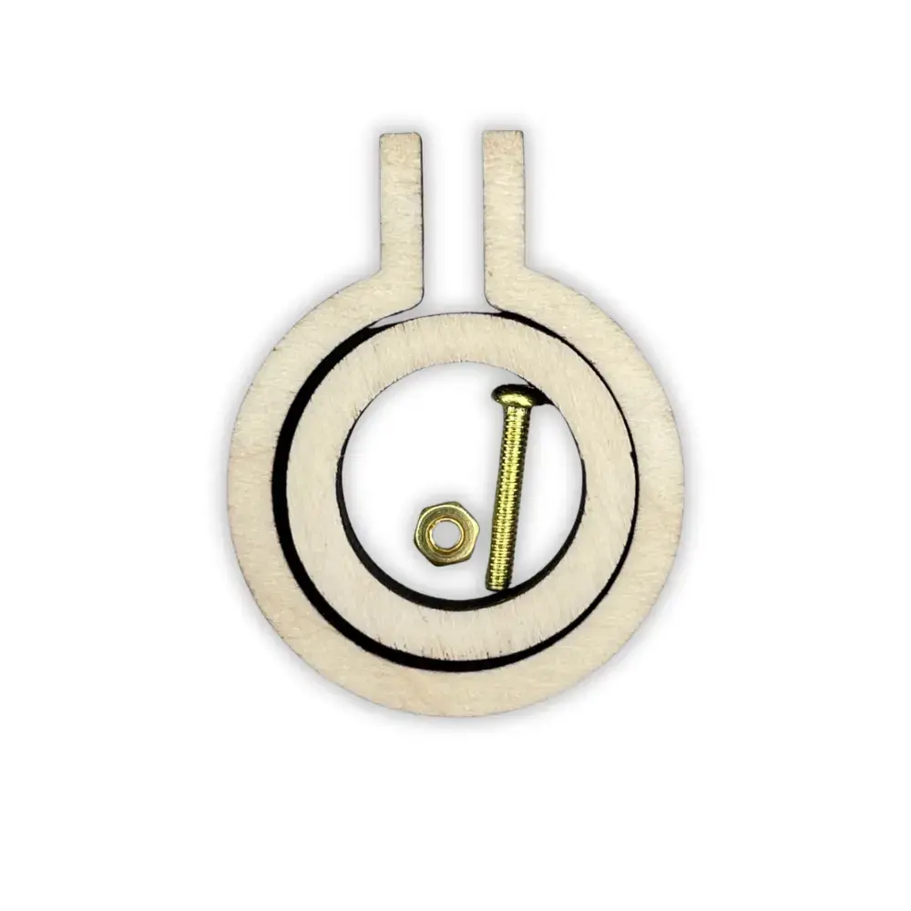 Mini kirjontakehys 1,5cm, kotimainen koivu