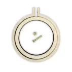 Mini kirjontakehys 4,3cm, kotimainen koivu